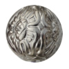 Jewelry findings, CCB plastic Beads platina plated, Round 22x22mm Hole:3mm, Sold by Bag