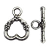 Clasp Zinc Alloy Jewelry Findings Lead-free, Loop:14x19mm, Bar:20x3mm Big Hole:3mm, Sold by Bag