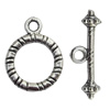 Clasp Zinc Alloy Jewelry Findings Lead-free, Loop:13x17mm, Bar:20x4mm Hole:2mm, Sold by Bag