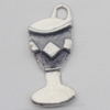 Pendant Zinc Alloy Enamel Jewelry Findings Lead-free, 21x9mm Hole:2mm, Sold by Bag