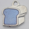 Pendant Zinc Alloy Enamel Jewelry Findings Lead-free, 20x18mm Hole:2mm, Sold by Bag