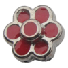 Connector Zinc Alloy Enamel Jewelry Findings Lead-free, Flower 9mm Hole:0.5mm, Sold by Bag