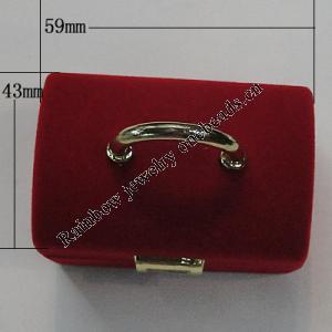 Jewelry Box for Rings, 59x43mm, Sold by Box 