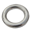 Jewelry findings, CCB plastic Donut platina plated, 34x22mm, Sold by Bag