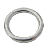 Jewelry findings, CCB plastic Donut platina plated, 25x19mm, Sold by Bag