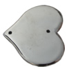 Jewelry findings, CCB plastic Connector platina plated, Heart 43x36mm Hole:1.5mm, Sold by Bag