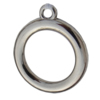 Jewelry findings, CCB plastic Pendant platina plated, 24x21mm Hole:2mm, Sold by Bag