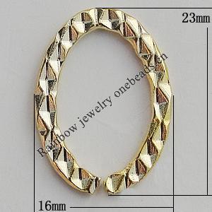 Iron Jumprings, Lead-Free Split, Oval 23x16mm, Sold by Bag
