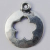 Pendant Zinc Alloy Jewelry Findings Lead-free, 17x14mm Hole:1mm, Sold by Bag