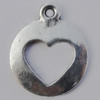 Pendant Zinc Alloy Jewelry Findings Lead-free, 17x14mm Hole:1mm, Sold by Bag