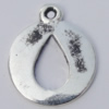 Pendant Zinc Alloy Jewelry Findings Lead-free, 17x14mm Hole:1mm, Sold by Bag