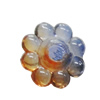 Dichroic Plastic Beads, Flower 9mm Hole:2mm, Sold by Bag