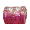 Dichroic Plastic Beads, Column 16x12mm Hole:2.5mm, Sold by Bag