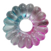 Dichroic Plastic Beads, Flower 16mm Hole:2mm, Sold by Bag