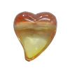 Dichroic Plastic Beads, Heart 13x11mm Hole:1mm, Sold by Bag