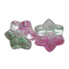 Dichroic Plastic Beads, Flower 11mm Hole:3.5mm, Sold by Bag