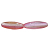 Dichroic Plastic Beads, Oval 12x4mm, Sold by Bag