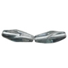 Dichroic Plastic Beads, Twist Oval 14x4mm Hole:1mm, Sold by Bag