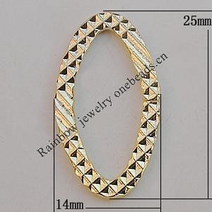 Iron Jumprings, Lead-Free Split, 25x14mm, Sold by Bag