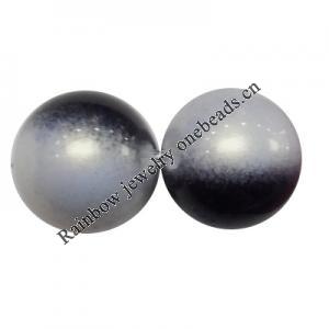 Dichroic Acrylic Beads, Round 8mm-20mm Hole:1.5mm, Sold by Bag