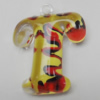 Coloured Acrylic Pendant, Letter 48x39mm Hole:3mm, Sold by Bag