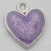 Pendant Zinc Alloy Enamel Jewelry Findings Lead-free, 19x17mm Hole:2mm, Sold by Bag