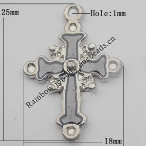 Pendant Zinc Alloy Enamel Jewelry Findings Lead-free, 25x18mm Hole:1mm, Sold by Bag