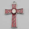 Pendant Zinc Alloy Enamel Jewelry Findings Lead-free, 26x18mm Hole:2mm, Sold by Bag