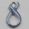 Pendant Zinc Alloy Enamel Jewelry Findings Lead-free, 20x11mm Hole:2mm, Sold by Bag