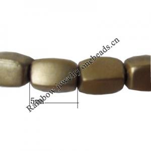Spray-Painted Plastic Beads, 5x4mm Hole:1mm, Sold by Bag