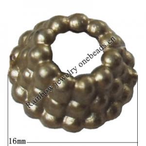 Spray-Painted Plastic Beads, 16x7mm Hole:6mm, Sold by Bag