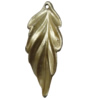 Spray-Painted Plastic Pendant, Leaf 36x14mm Hole:1mm, Sold by Bag