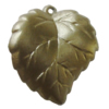 Spray-Painted Plastic Pendant, Leaf 26x25mm Hole:1mm, Sold by Bag
