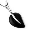 Sterling Silver Pendant/Charm with Agate, 20.5x12mm, Sold by PC