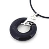 Sterling Silver Pendant/Charm with Agate, 37x28mm, Sold by PC