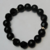 Acrylic & Pearl Bracelet, 8-Inch, Bead Size:12mm, Sold by Group