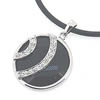 Sterling Silver Pendant/Charm with Agate, 30x21mm, Sold by PC