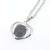 Sterling Silver Pendant/Charm with Agate, 20x16mm, Sold by PC