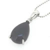 Sterling Silver Pendant/Charm with Agate, 19.23x9.45mm, Sold by PC