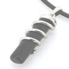 Sterling Silver Pendant/Charm with Agate, 31x11mm, Sold by PC