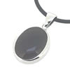 Sterling Silver Pendant/Charm with Agate, 25x17mm, Sold by PC