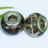 Handmade European Style Lampwork Beads With Silver Color Copper Core, 10x14mm Hole:5mm, Sold by PC