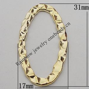 Iron Jumprings, Lead-Free Split, Oval 31x17mm, Sold by Bag
