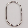 Iron Jumprings, Lead-Free Split, 21x37mm, Sold by Bag