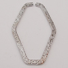 Iron Jumprings, Lead-Free Split, Diamond 25x42mm, Sold by Bag