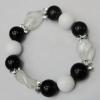 Acrylic Bracelet, 8-Inch, Bead Size:10mm-20mm, Sold by Group