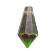 Dichroic Plastic Pendants, 11x5mm Hole:0.5mm, Sold by Bag