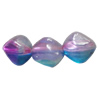 Dichroic Plastic Beads, Nugget 10x9mm Hole:1mm, Sold by Bag