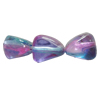 Dichroic Plastic Beads, 8x6mm Hole:1mm, Sold by Bag