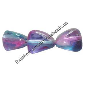 Dichroic Plastic Beads, 8x6mm Hole:1mm, Sold by Bag